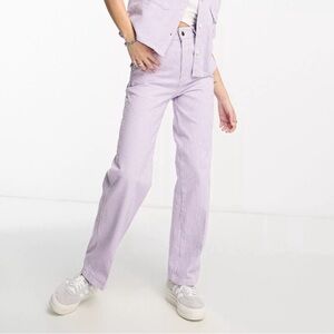 Dickies Purple Rose Hickory Striped Pants